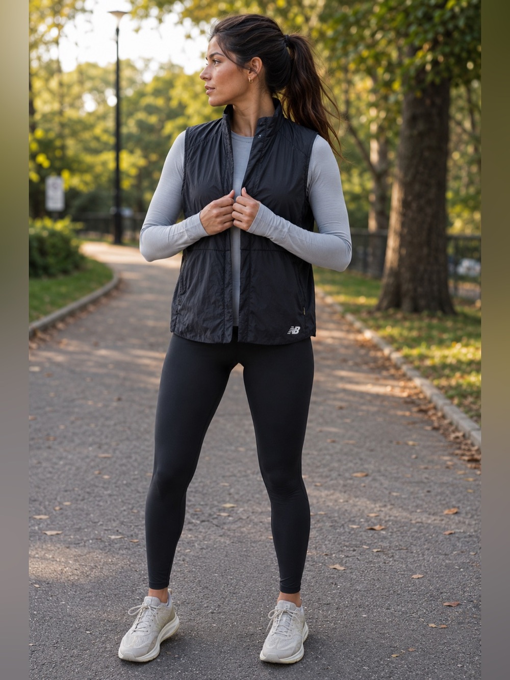 New Balance Running Women’s Black Lightweight Reflective Vest Size L
